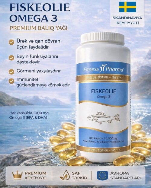 Balıq yağı (Omega 3) – 180 Kapsul